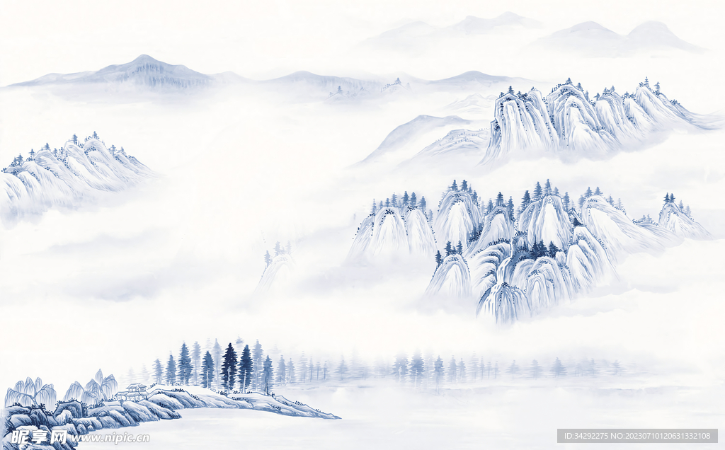 国画山水画
