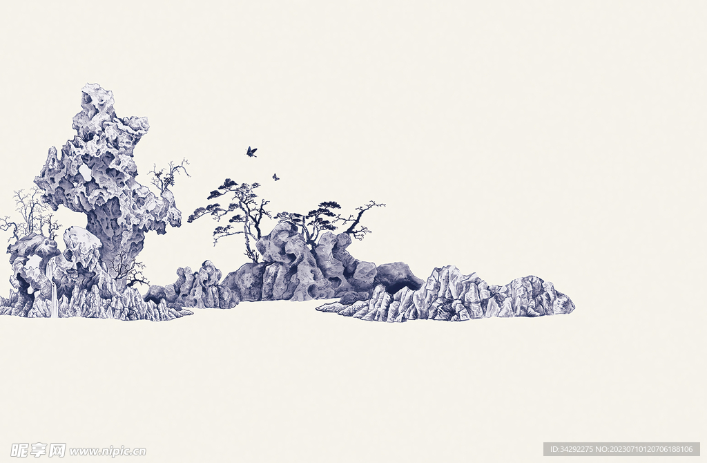 国画山水画