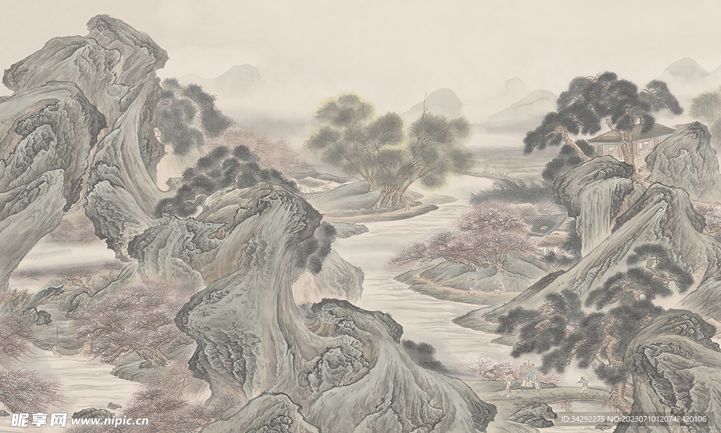 国画山水画