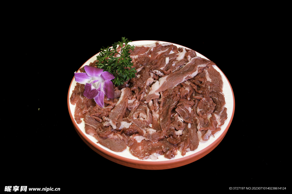现切鲜羊肉