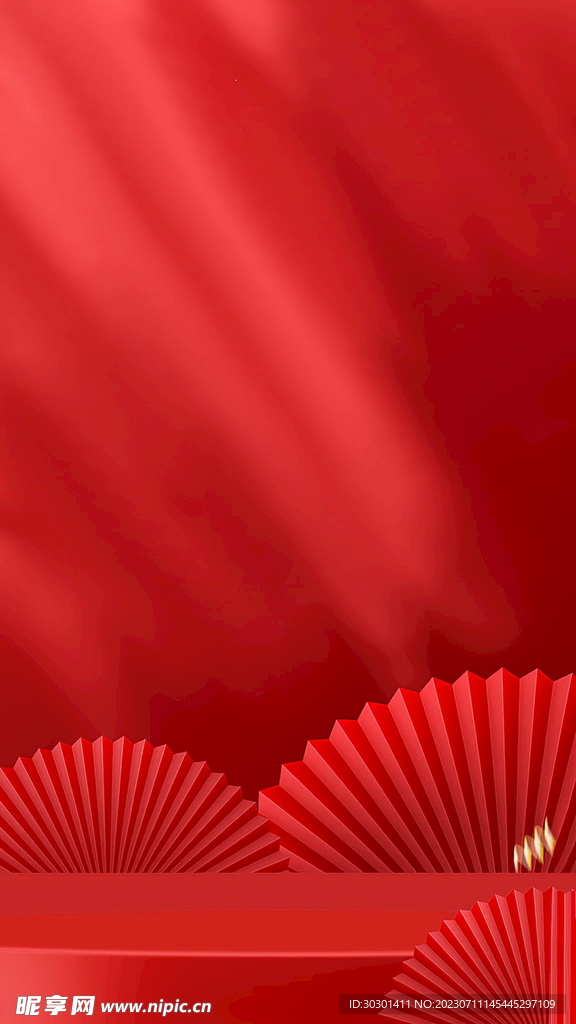 红色国潮中国风海报背景