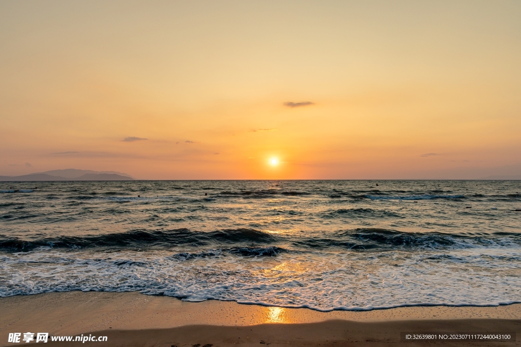 海面夕阳
