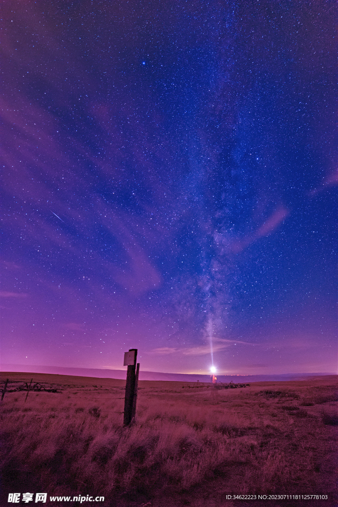 旷野夜空