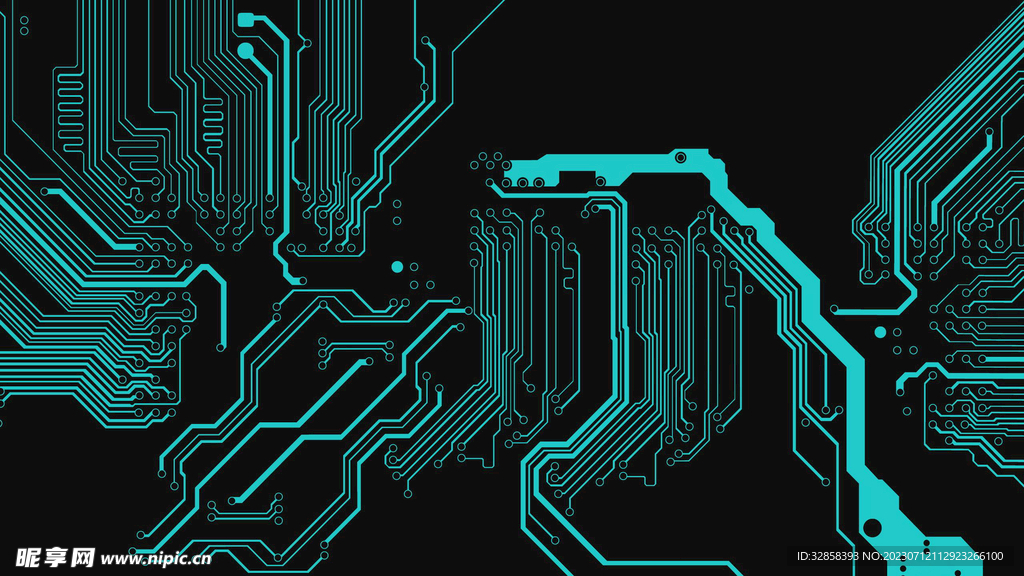 电路纹理智能科技线条背景