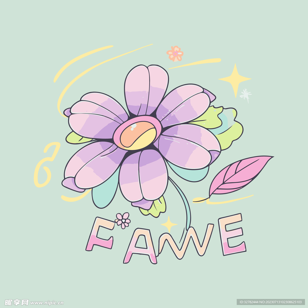 花朵 定位 绿色