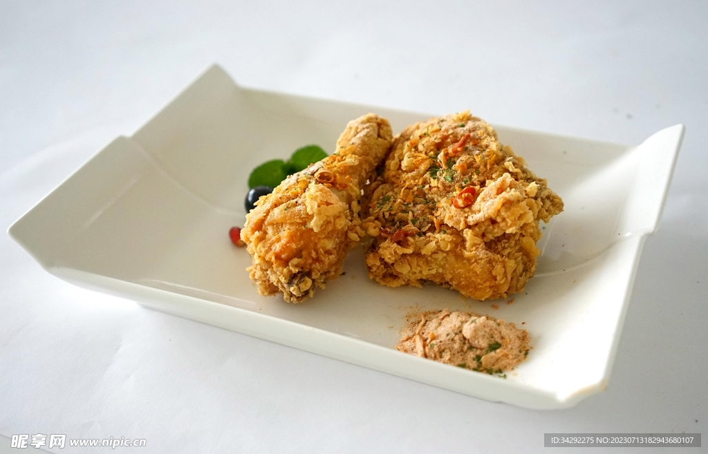 炸鸡腿美食