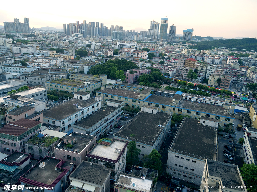 城市建筑鸟瞰