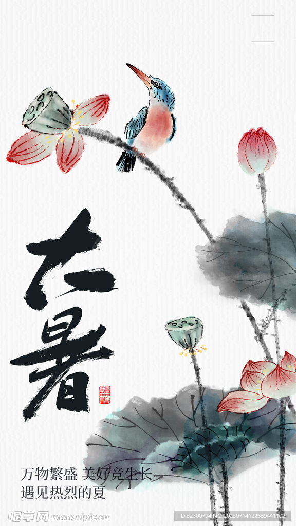大暑海报
