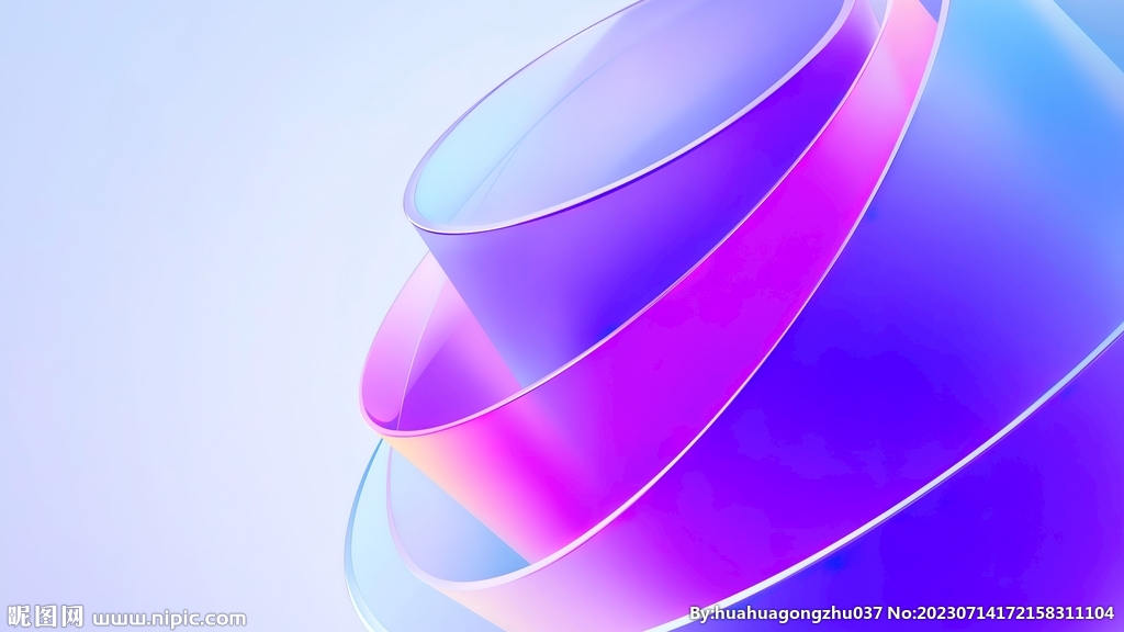 紫色渐变抽象拉丝3D立体背景