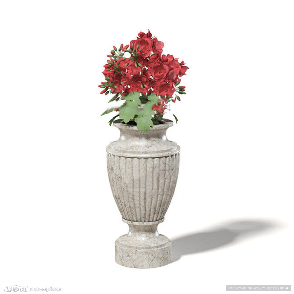 C4D模型 花坛