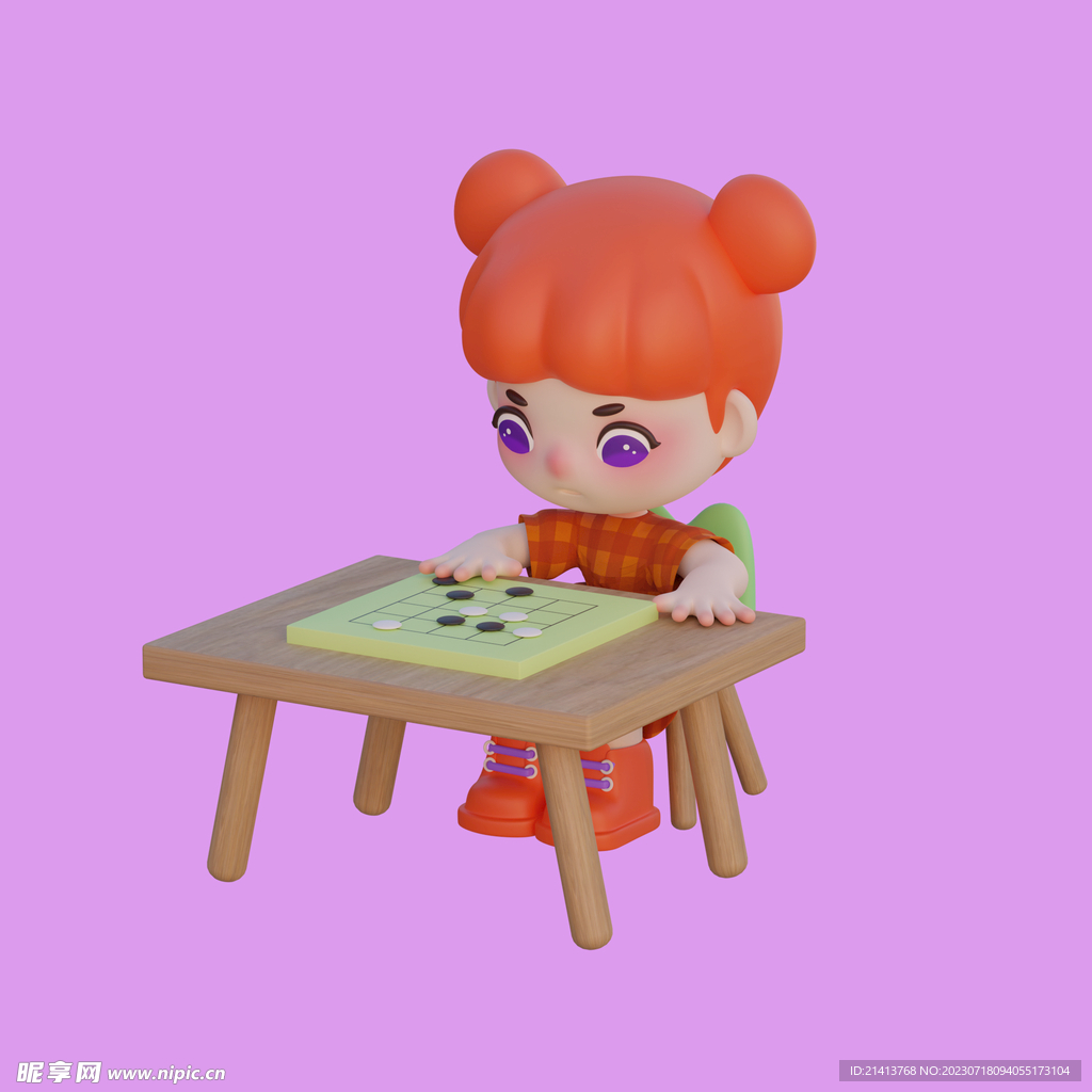 3D动画女孩 