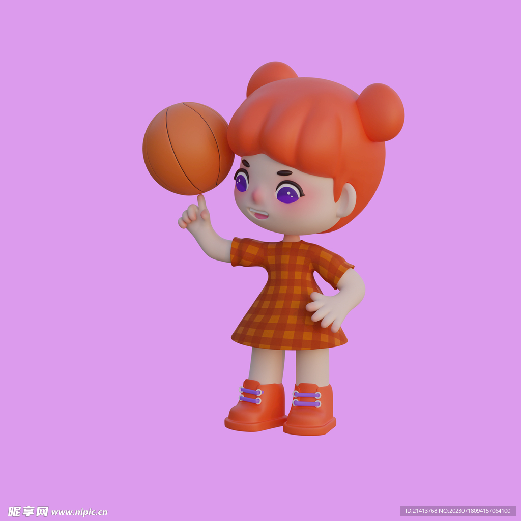 3D动画女孩 