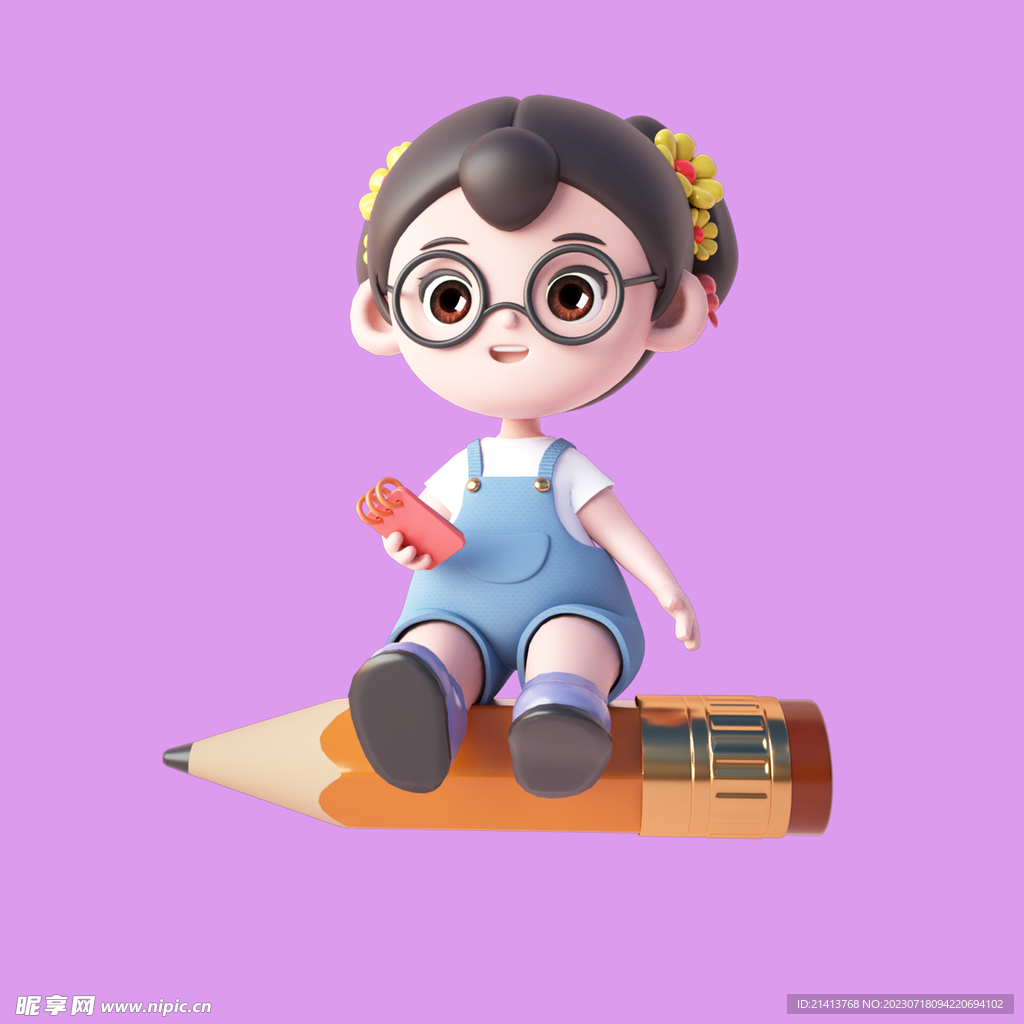3D动画女孩