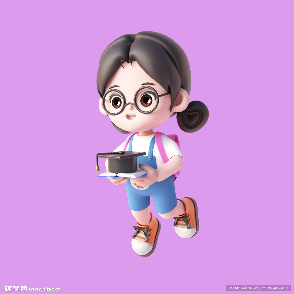 3D动画女孩