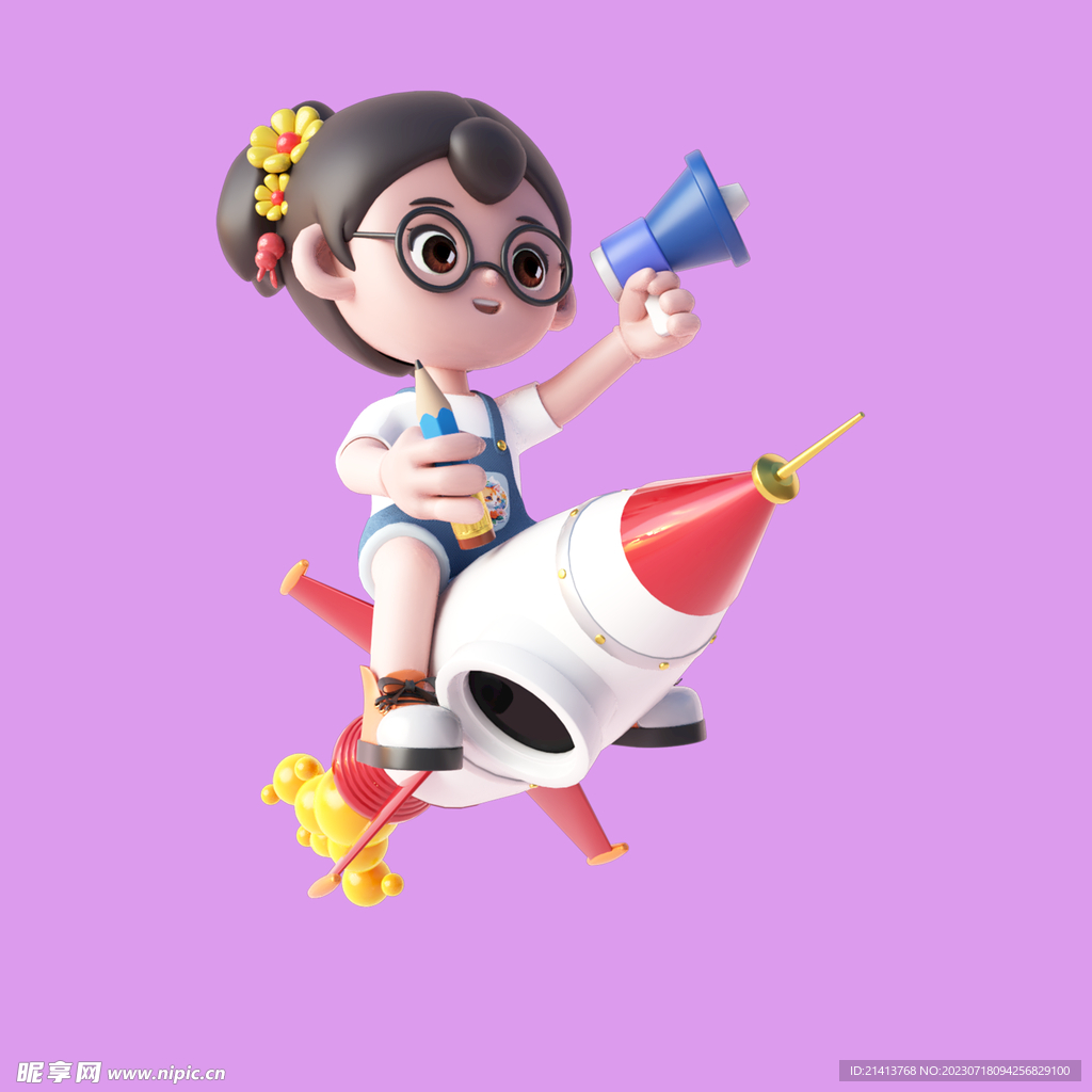 3D动画女孩