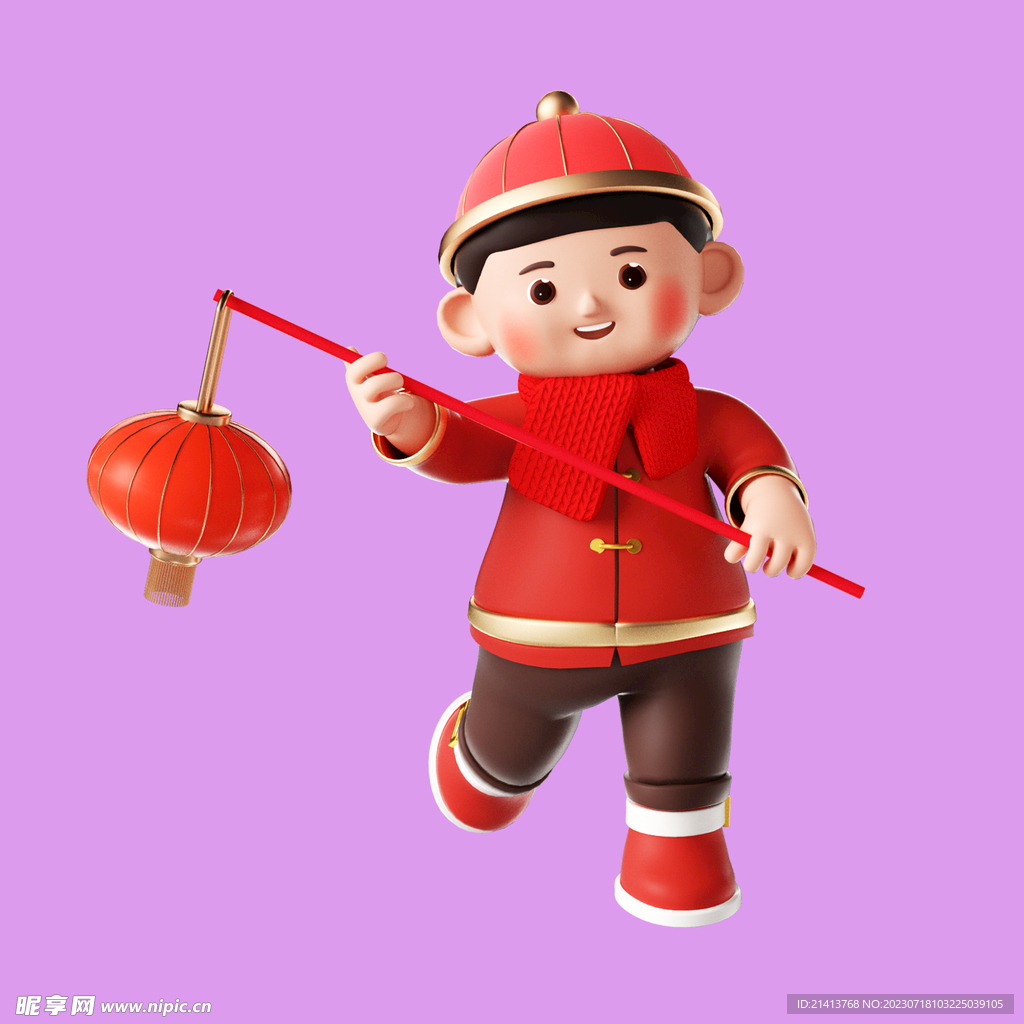 3D年画娃娃