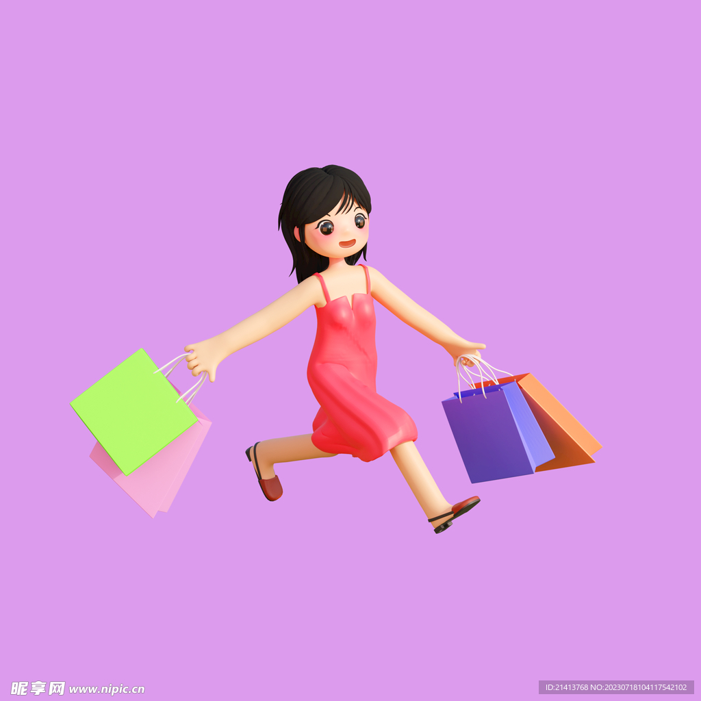 女人购物素材 