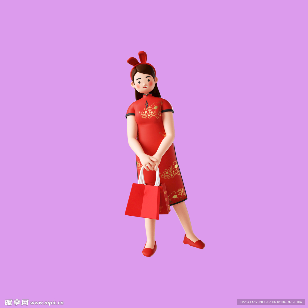 女人购物素材 
