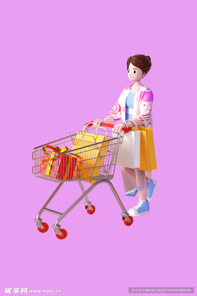 女人购物素材 