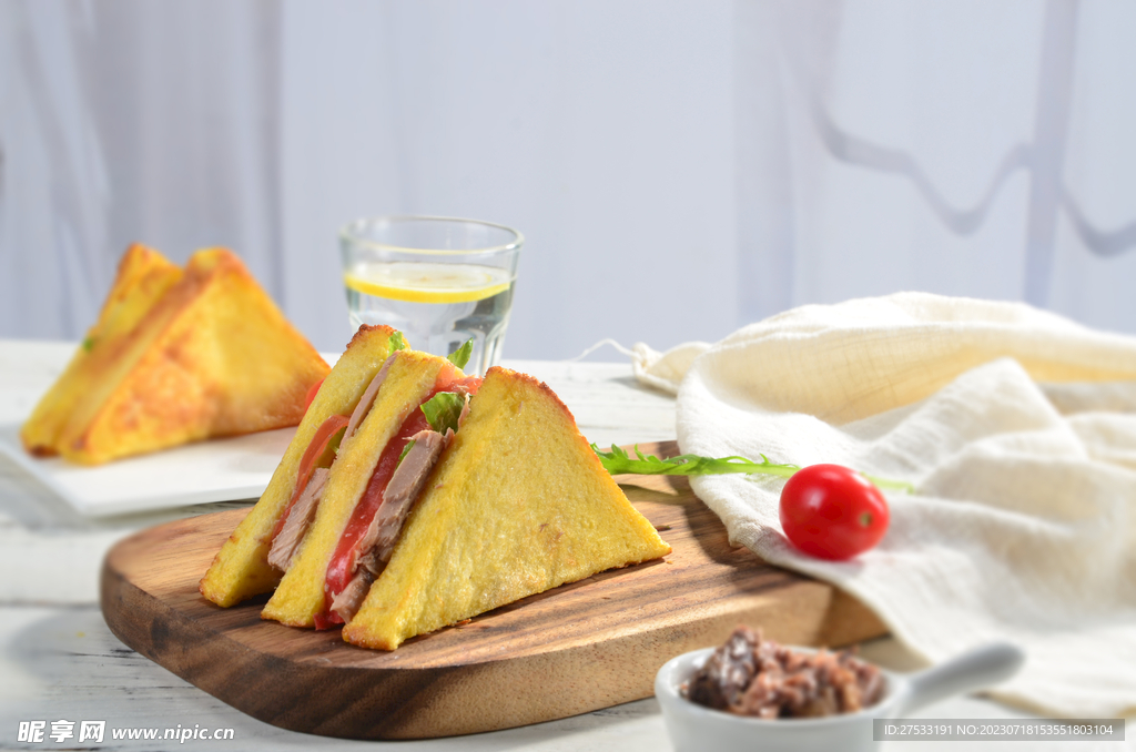 秘制 鱿鱼 三明治 西餐