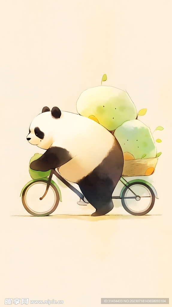 熊猫插画