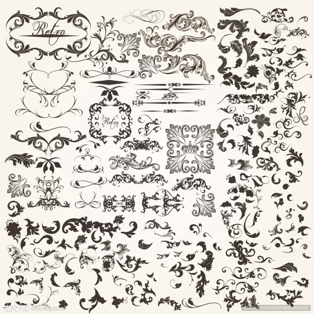 藤蔓花纹