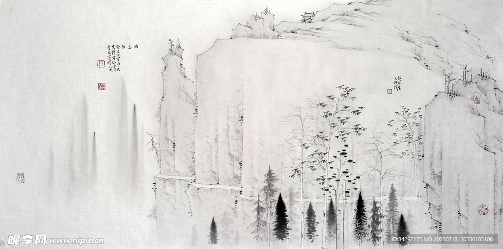国画山水画