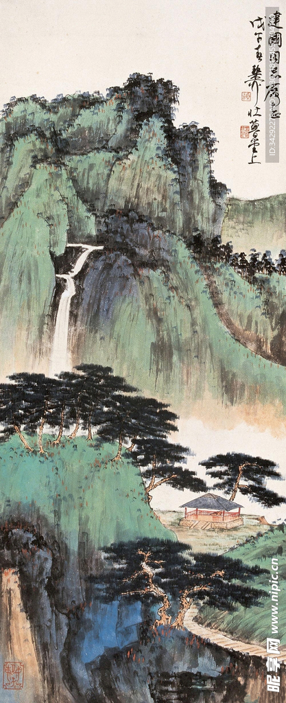 山水画背景