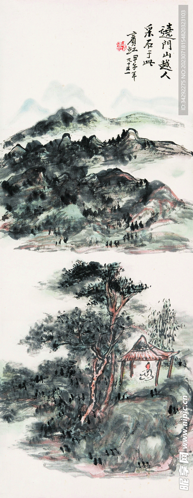 山水画背景