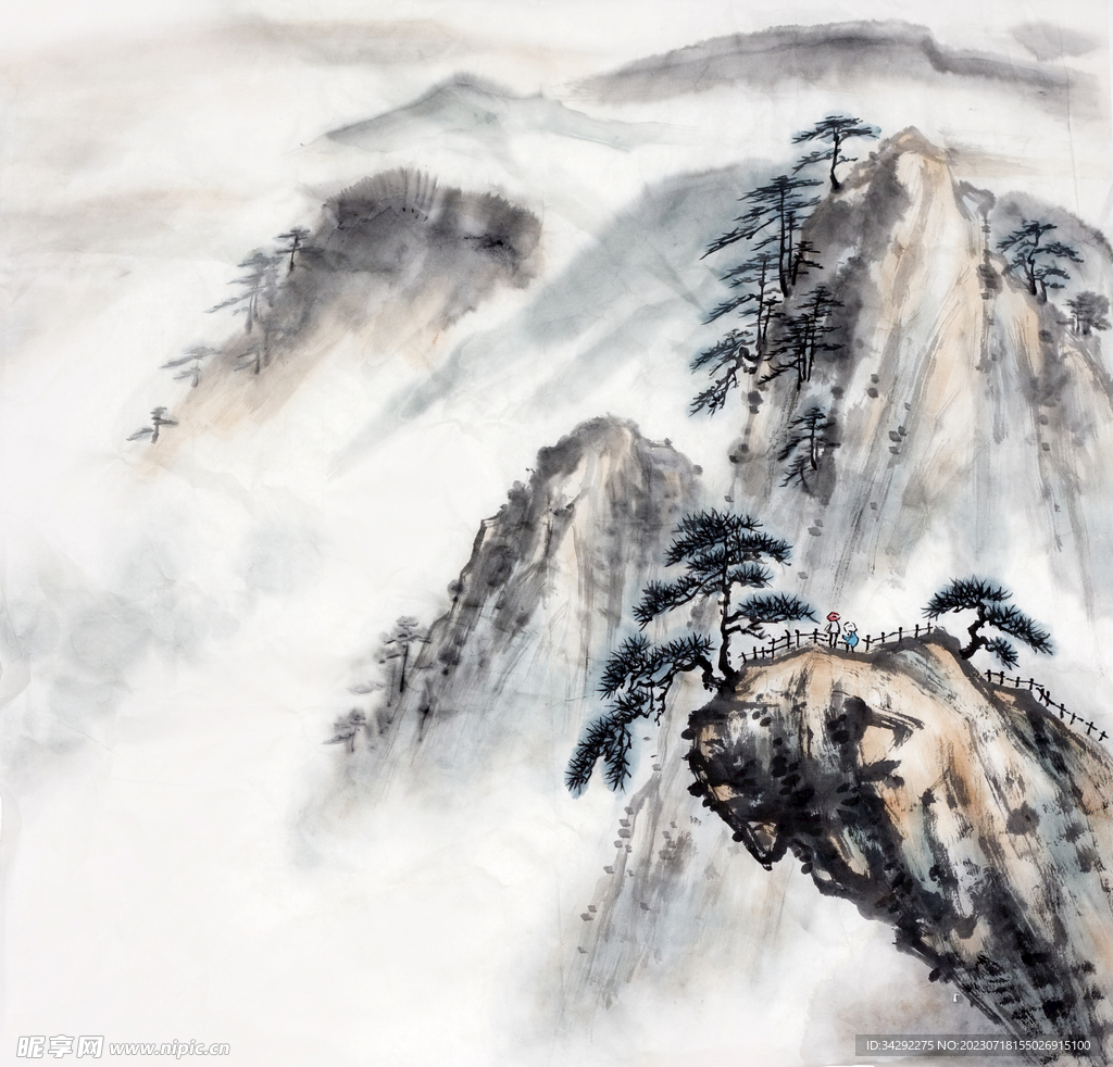 山水画背景