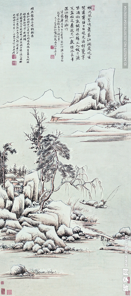 山水画背景