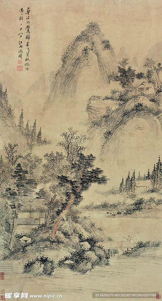 山水画背景