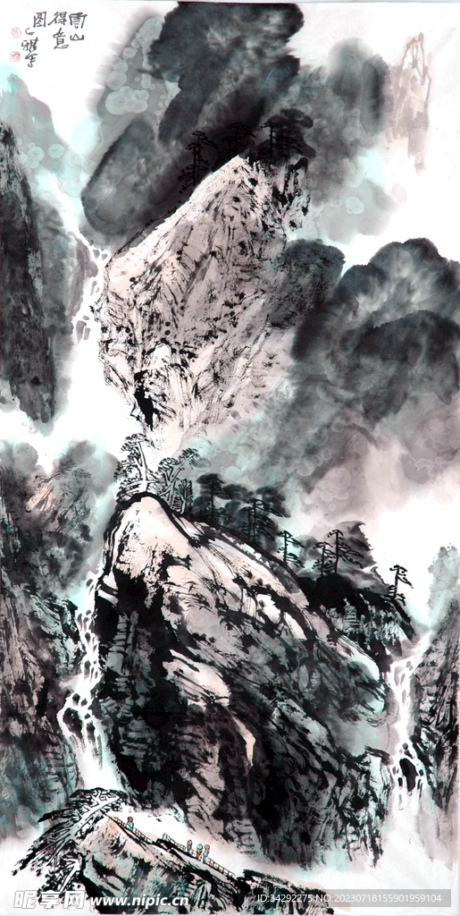 山水画背景