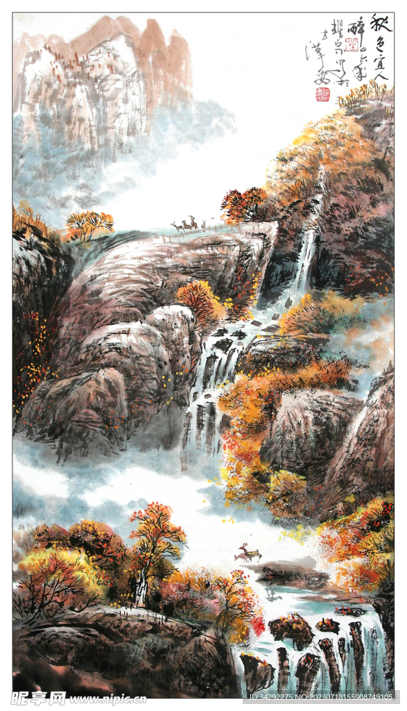 山水画背景