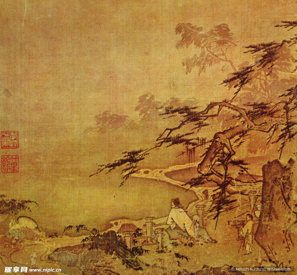 山水画背景