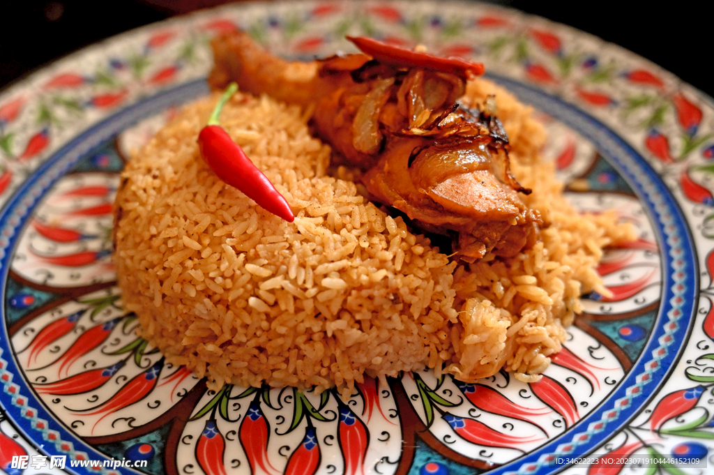 鸡肉米饭
