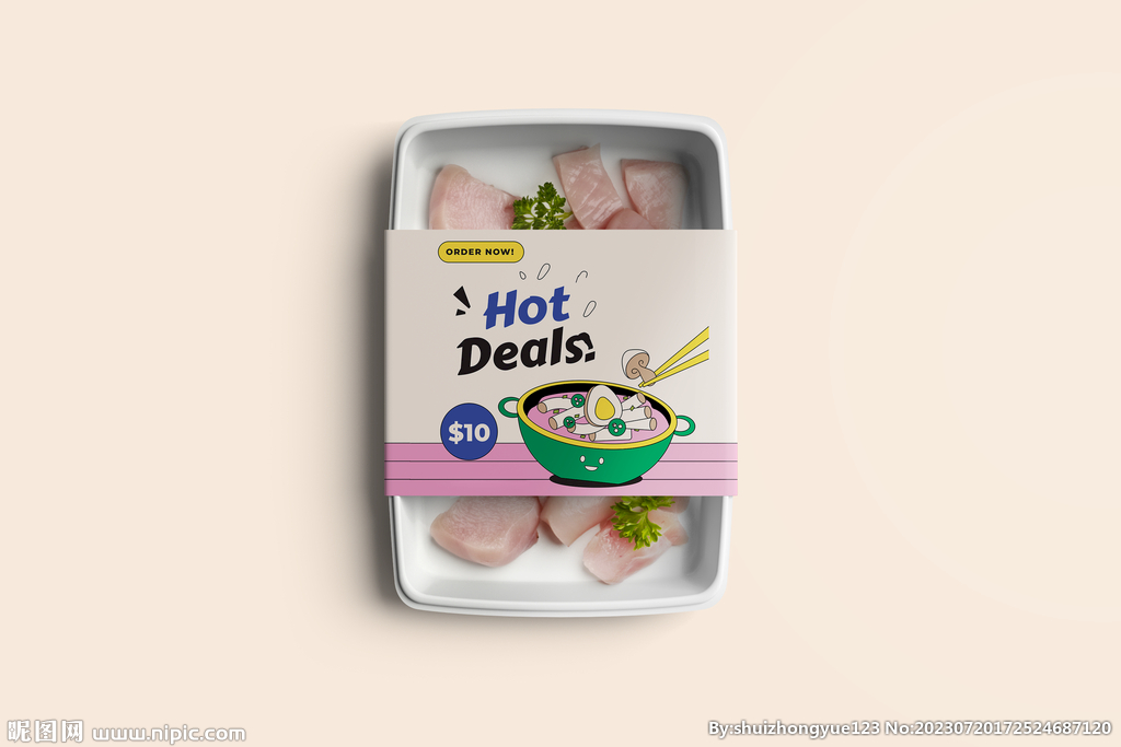 食品盒样机