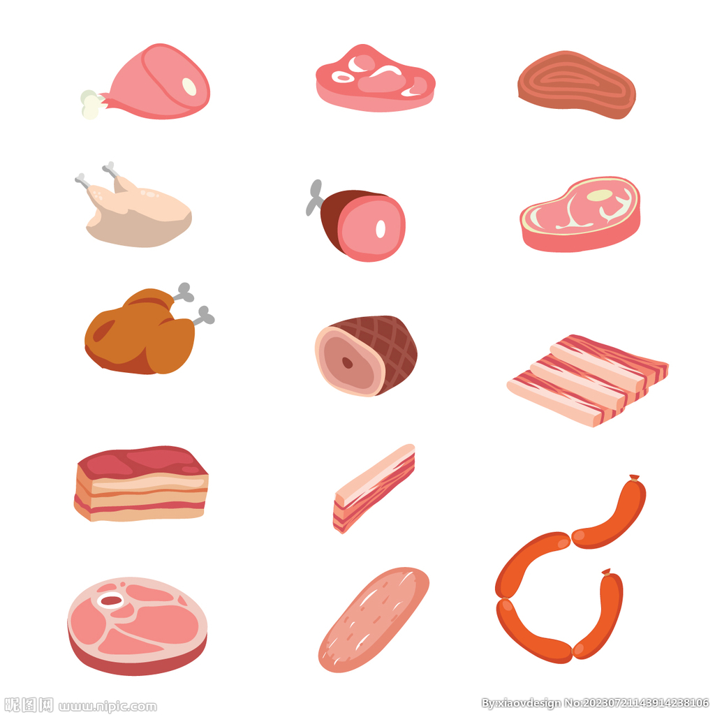 鲜肉插画
