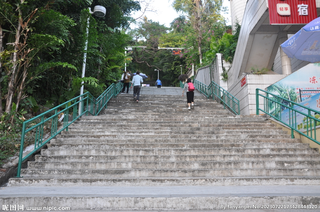 景点山路步道台阶