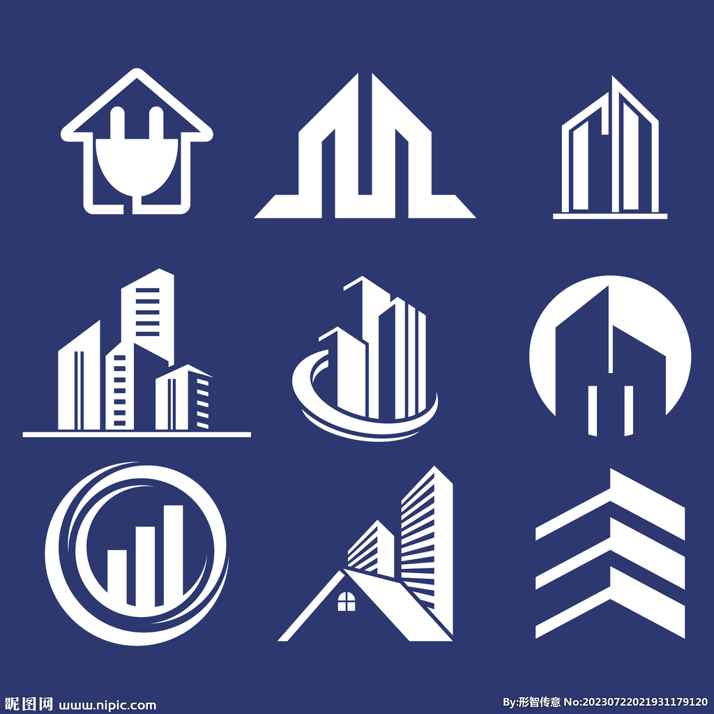 创意地产建筑图形logo