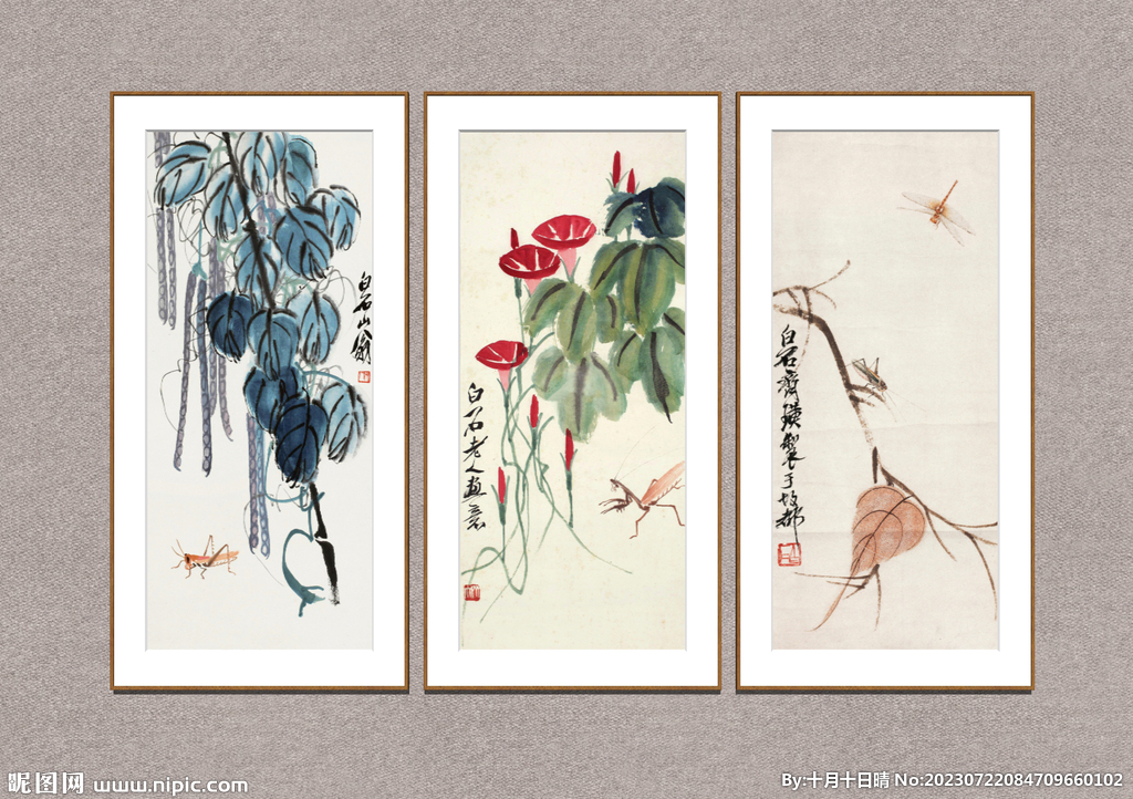 草虫花卉