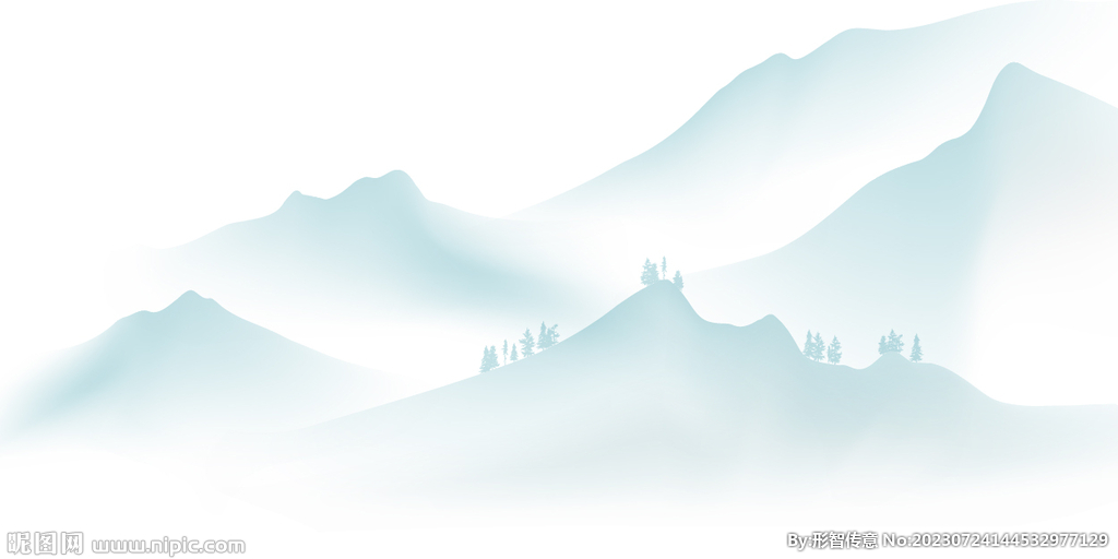 创意淡雅山水背景