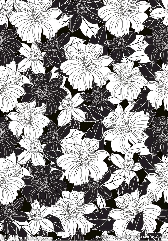 花背景底纹