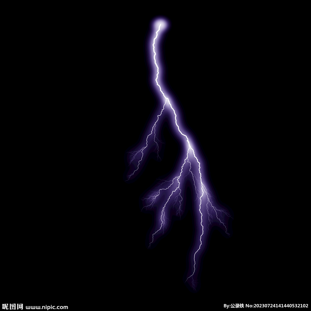 线状惊雷闪电