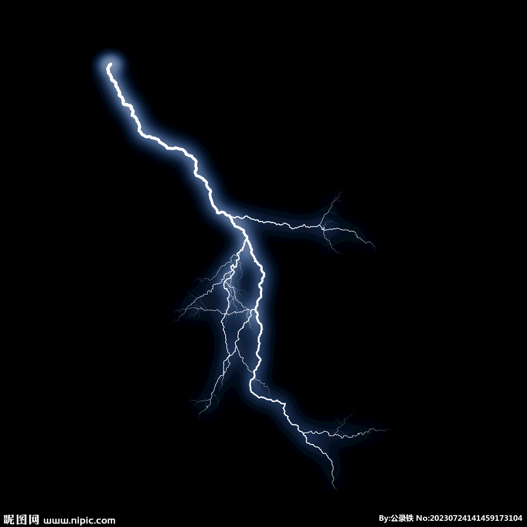 线状惊雷闪电