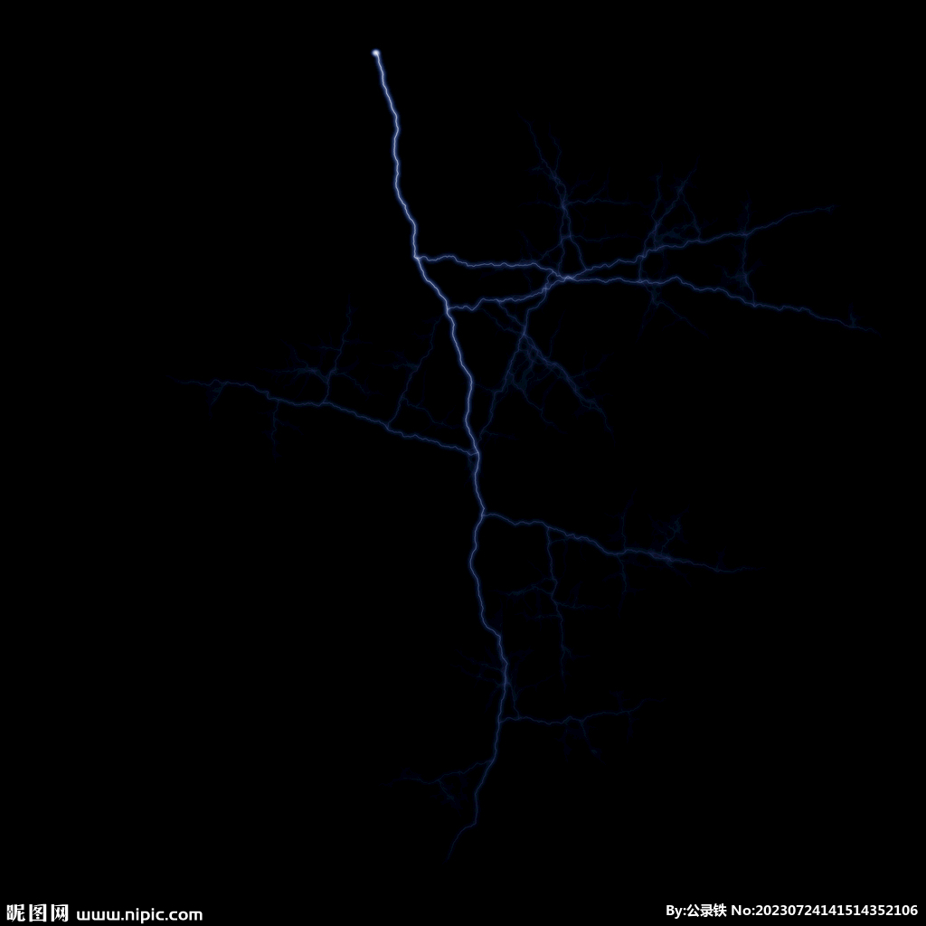 线状惊雷闪电