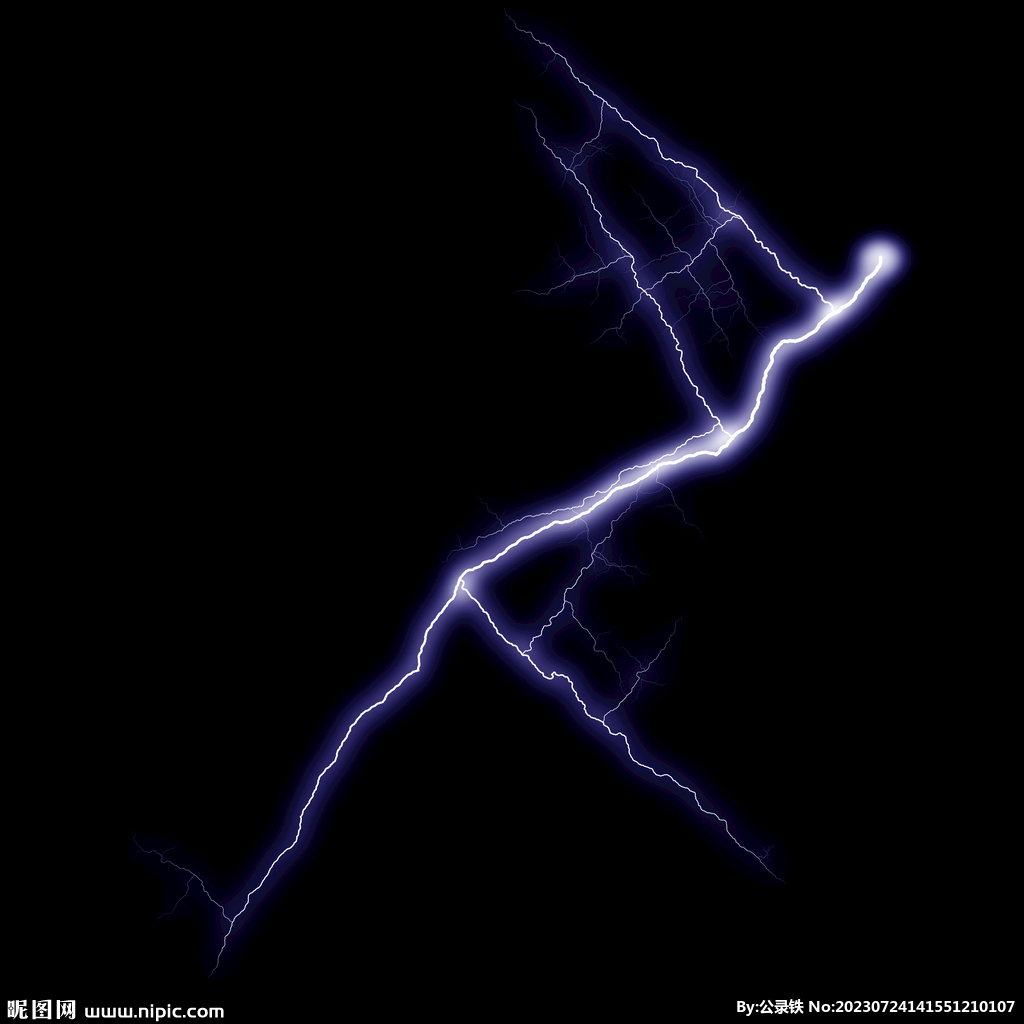 线状惊雷闪电