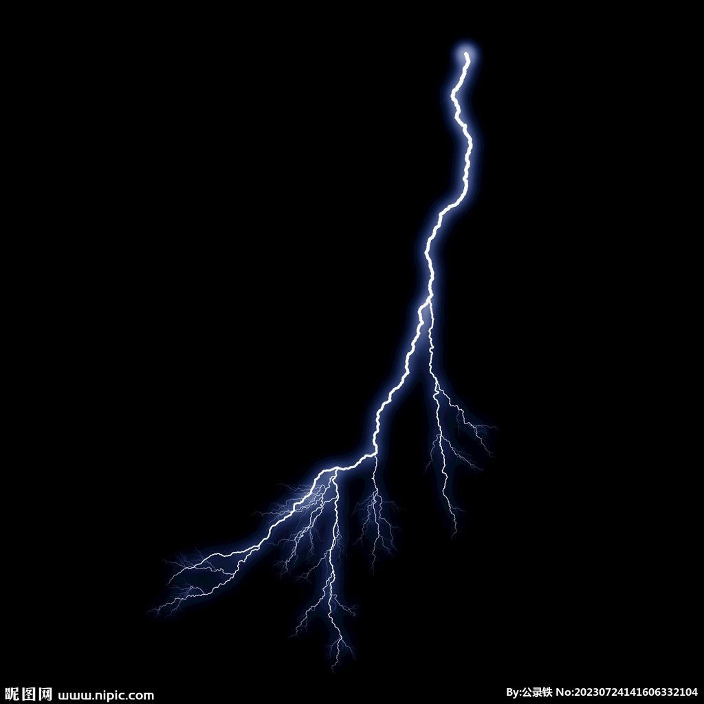 线状惊雷闪电
