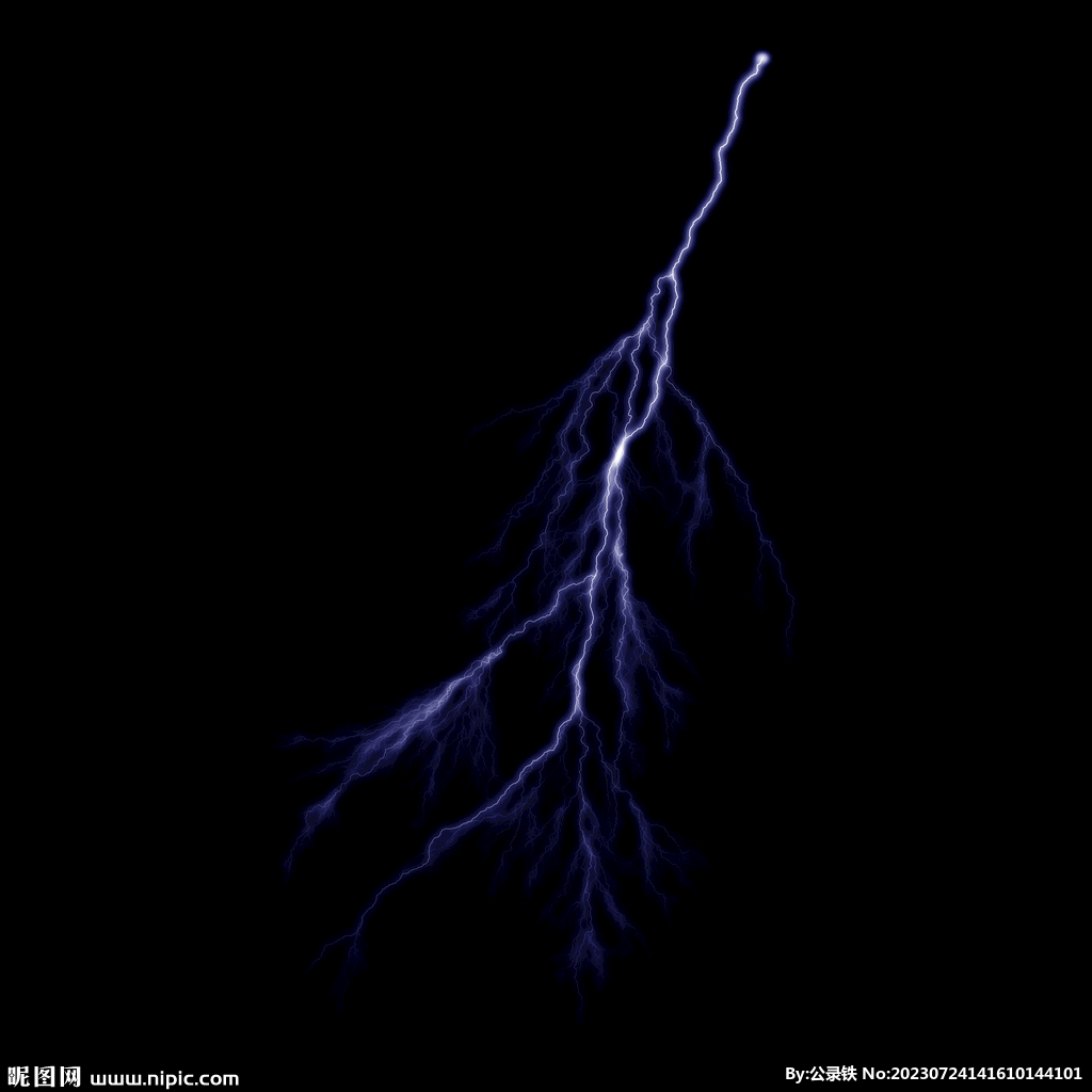 线状惊雷闪电