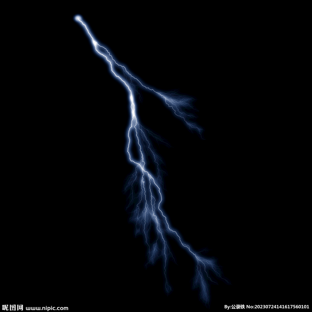 线状惊雷闪电